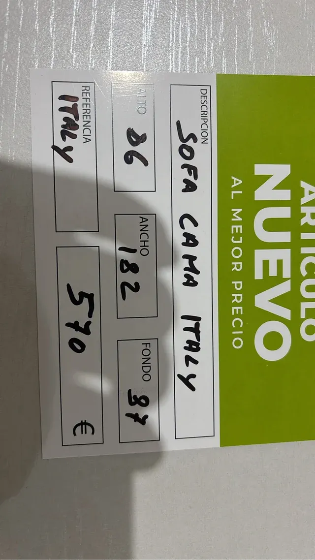 Sofá Cama Beige Tela + Colchón Matrimonial