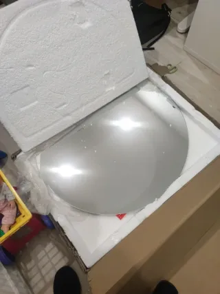 Espejo semicircular sin marco 60x90