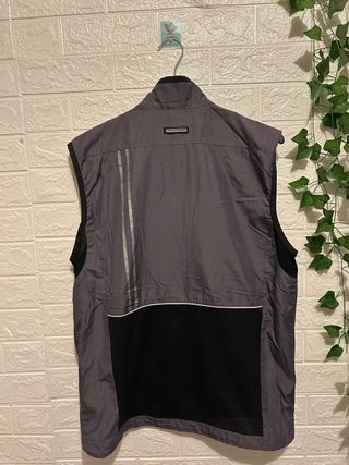 Chaleco Nike Running Vintage Gris Antracita años90