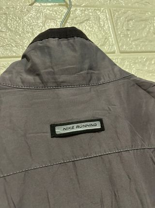 Chaleco Nike Running Vintage Gris Antracita años90