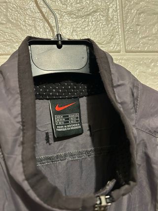 Chaleco Nike Running Vintage Gris Antracita años90