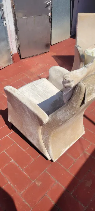 Butaca Koly tela beige