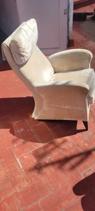 Butaca Koly tela beige