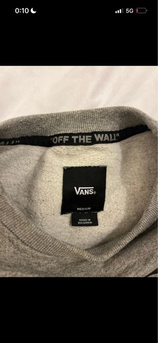 Sudadera Gris Vans Logo