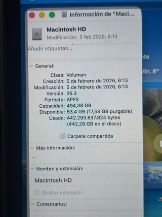 MacBook Air M1 2020 8GB Plata