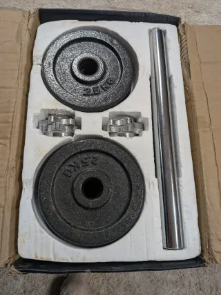 2 Mancuernas, 20kg Totales.