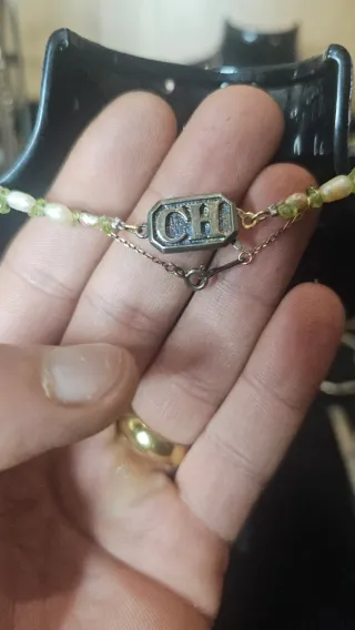 Collar de pierlas naturales con sierre de plata925