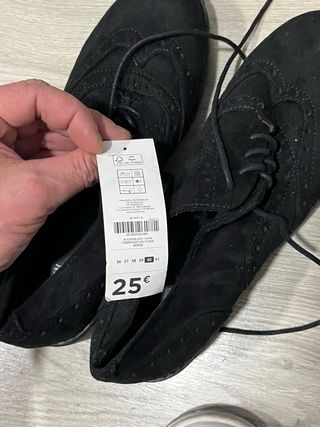 3 pares de Zapatos Oxford Negros y verdes