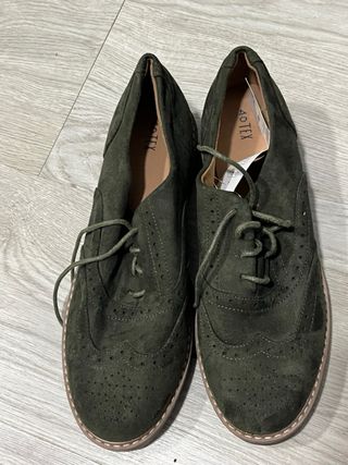 3 pares de Zapatos Oxford Negros y verdes