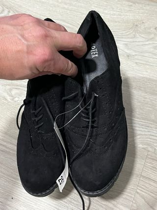 3 pares de Zapatos Oxford Negros y verdes