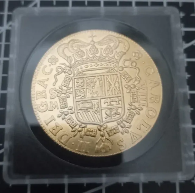 1699 SPAGNA MONETA ANTICA DORATA