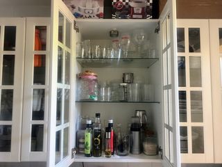 Muebles de cocina madera y cristal