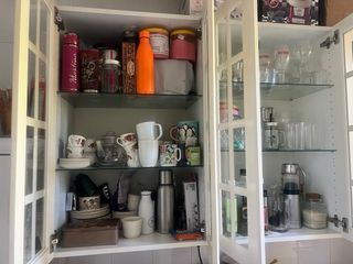 Muebles de cocina madera y cristal