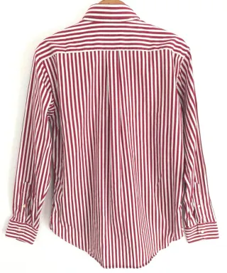 Camisa Zara Hombre Talla 43 / XL Rayas Rojas