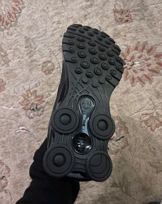 Zapatillas Nike Shox R4 Negras Plata