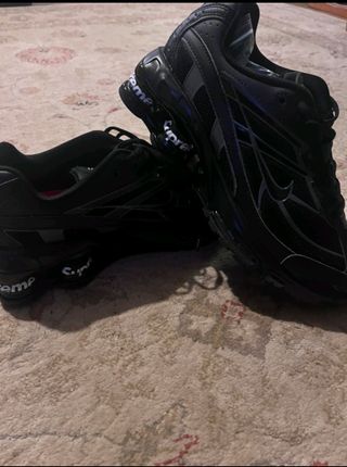 Zapatillas Nike Shox R4 Negras Plata