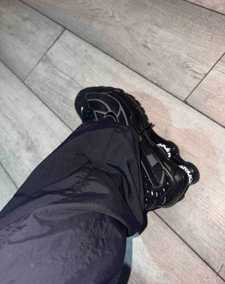 Zapatillas Nike Shox R4 Negras Plata