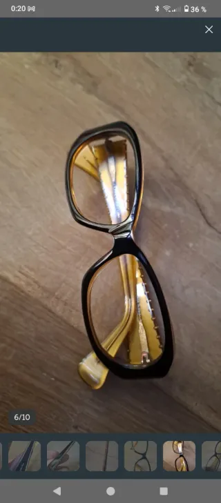 Gafas Calvin Klein Negras-Amarillas. Solo Montura