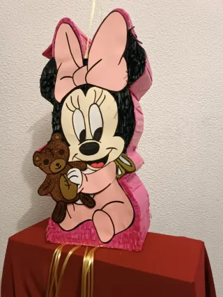 Piñata Minnie Mouse Bebé con Osito (60 cm (