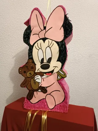 Piñata Minnie Mouse Bebé con Osito (60 cm (