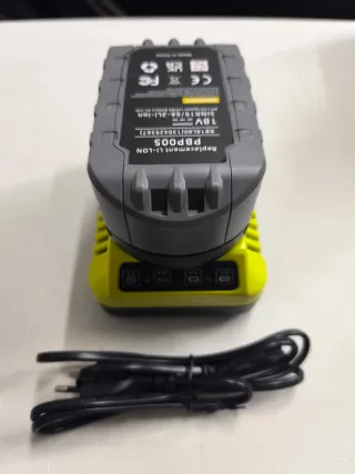 Cargador Con Batería PBP005 18V 8AH Para Ryobi