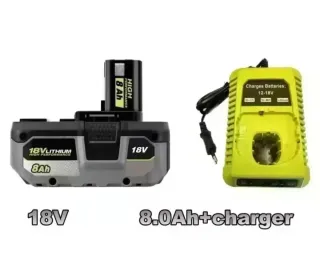 Cargador Con Batería PBP005 18V 8AH Para Ryobi