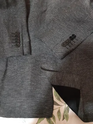 Giacca Nuova  Zara Basic Tg. M Lino/Viscosa Grigia