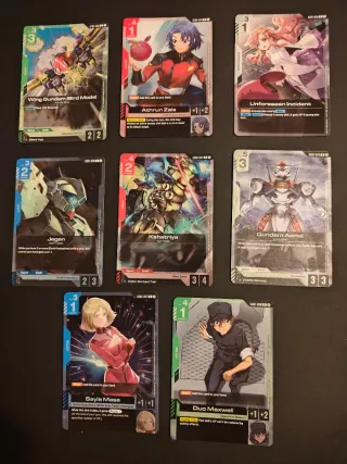 Set completo carte Gundam GD01 Promo