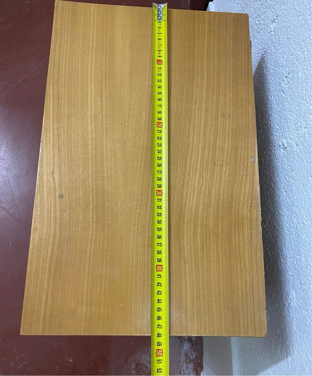 Mesita de noche de madera vintage