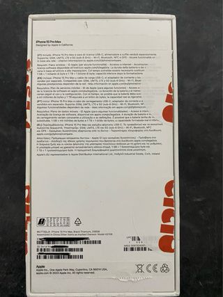 Caja Original iPhone 15 Pro Max