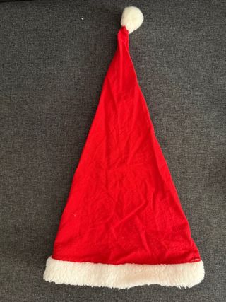 Gorro de Navidad Rojo con Borla Blanca