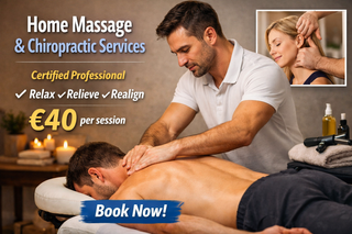Masajes y Quiropráctica a Domicilio–40€ la sesión