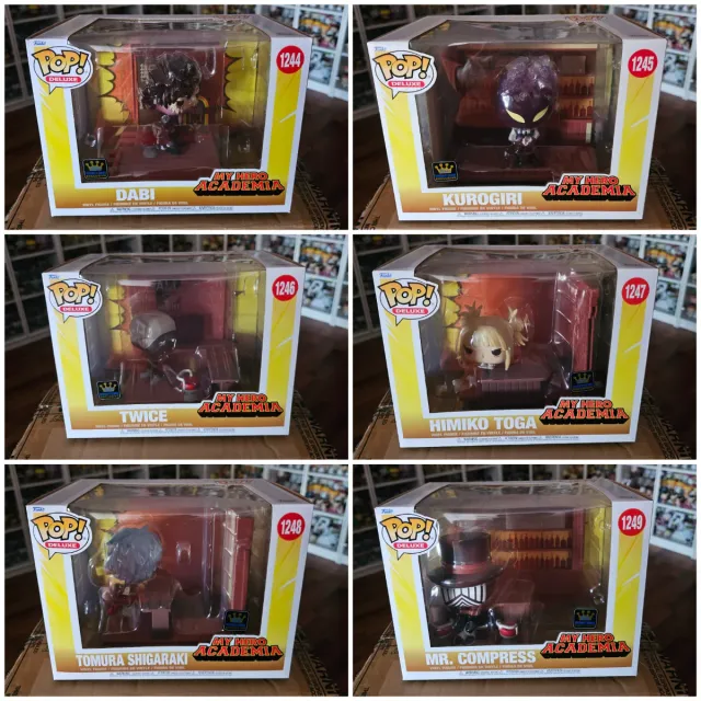 Pack 6 Funko Pop Deluxe My Hero Academia Villanos