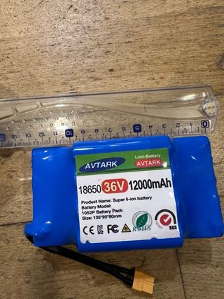 Bateria AVTARK 36V 12000mAh Li-ion