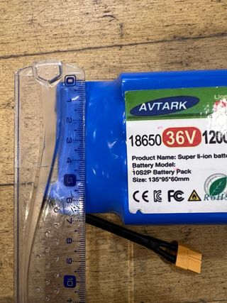 Bateria AVTARK 36V 12000mAh Li-ion