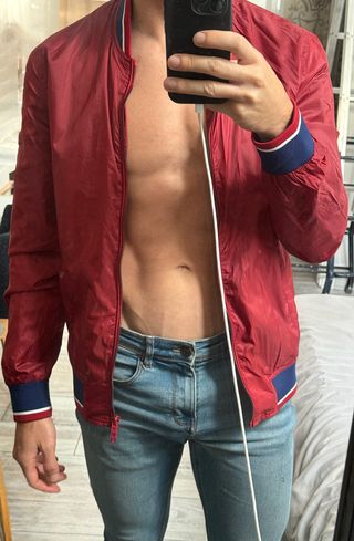 Chaqueta bomber Suits Inc. roja Talla M