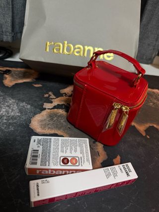 Set Maquillaje Rabanne Nuevo + Neceser Rojo