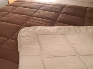 Edredón Nórdico Bicolor Beige y Marrón