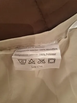 Edredón Nórdico Bicolor Beige y Marrón