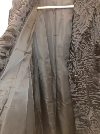 Pelliccia Astrakan Nera