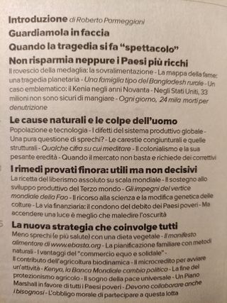 EMERGENZA FAME - Il paradosso del mondo opulento