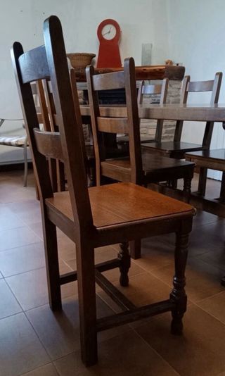 Mesa comedor roble macizo