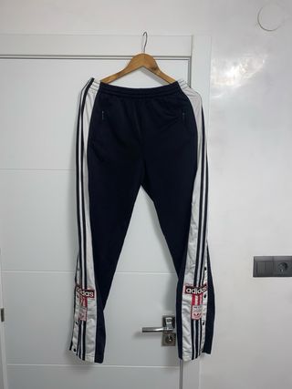 Pantalones Adidas Adibreak Vintage Negro Blanco