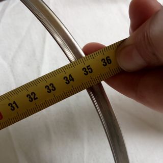 Tapadera de cristal grande con pomo madera