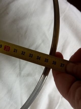 Tapadera de cristal grande con pomo madera