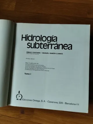Libro Hidráulica subterránea.