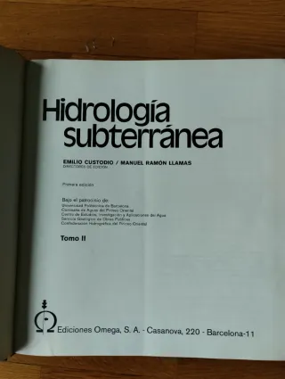 Libro Hidráulica subterránea.