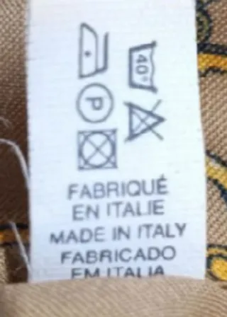 Pañuelo italiano fe raso con estampado