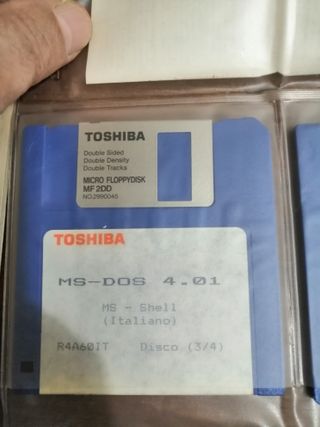 Manuale MS-DOS 4.01 + OS 4.01 Floppy