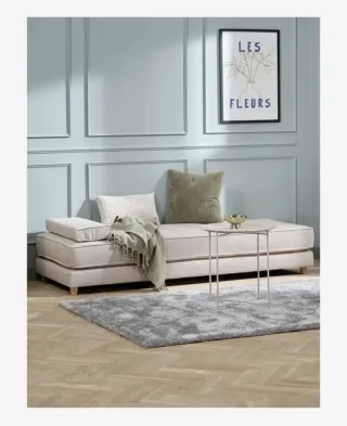 Mesa nueva beige metálica